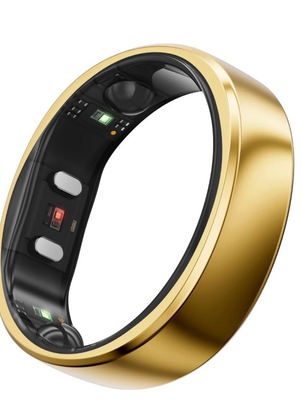 RingConn Gen 2 Smart Ring Gold Size 7 Health Fitness Sleep Tracker Titanium NEW